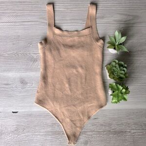 ABERCROMBIE bodysuit tank thong size S
